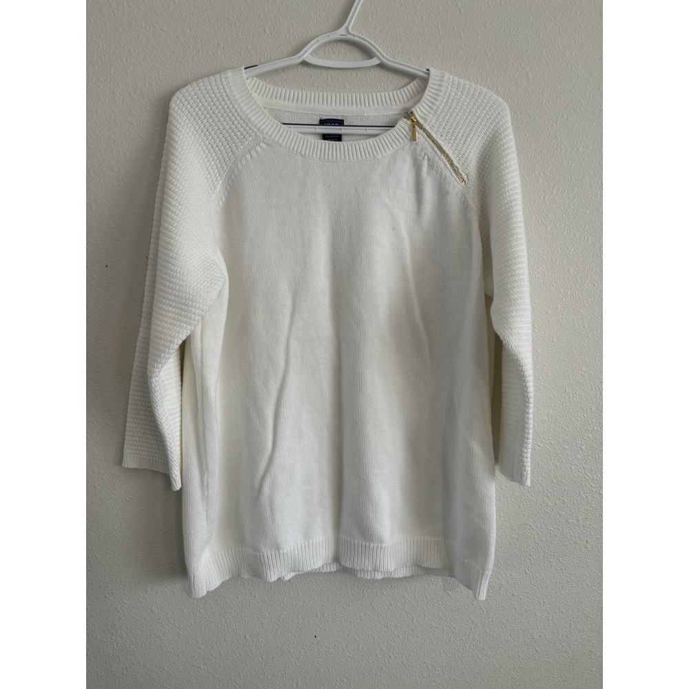 Izod Womens Sweater With Gold Shoulder‎ Zip